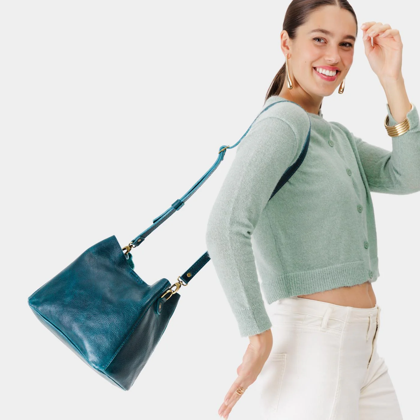 'Almost Perfect' Butterfly Bucket Bag - Image 123