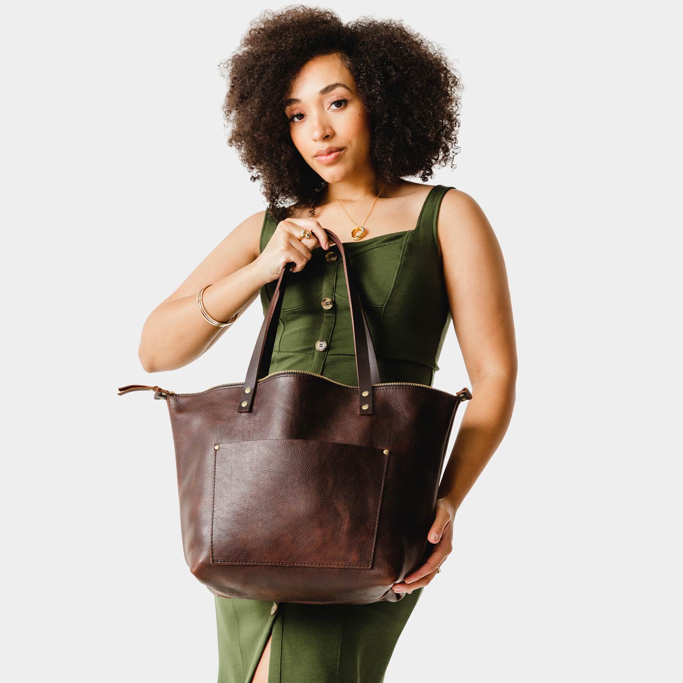 'Almost Perfect' Leather Tote Bag - Image 158