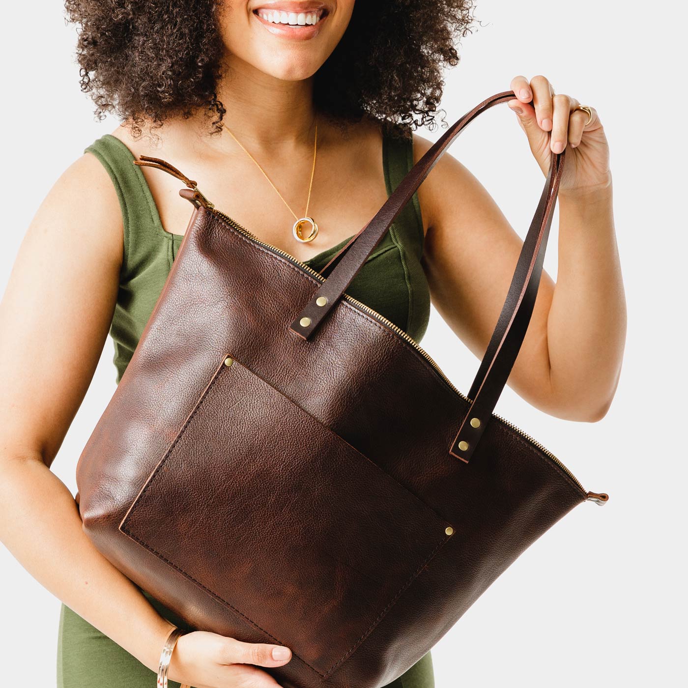 'Almost Perfect' Leather Tote Bag - Image 159