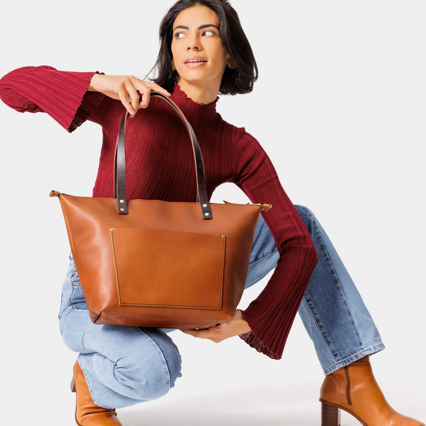 'Almost Perfect' Leather Tote Bag - Image 161