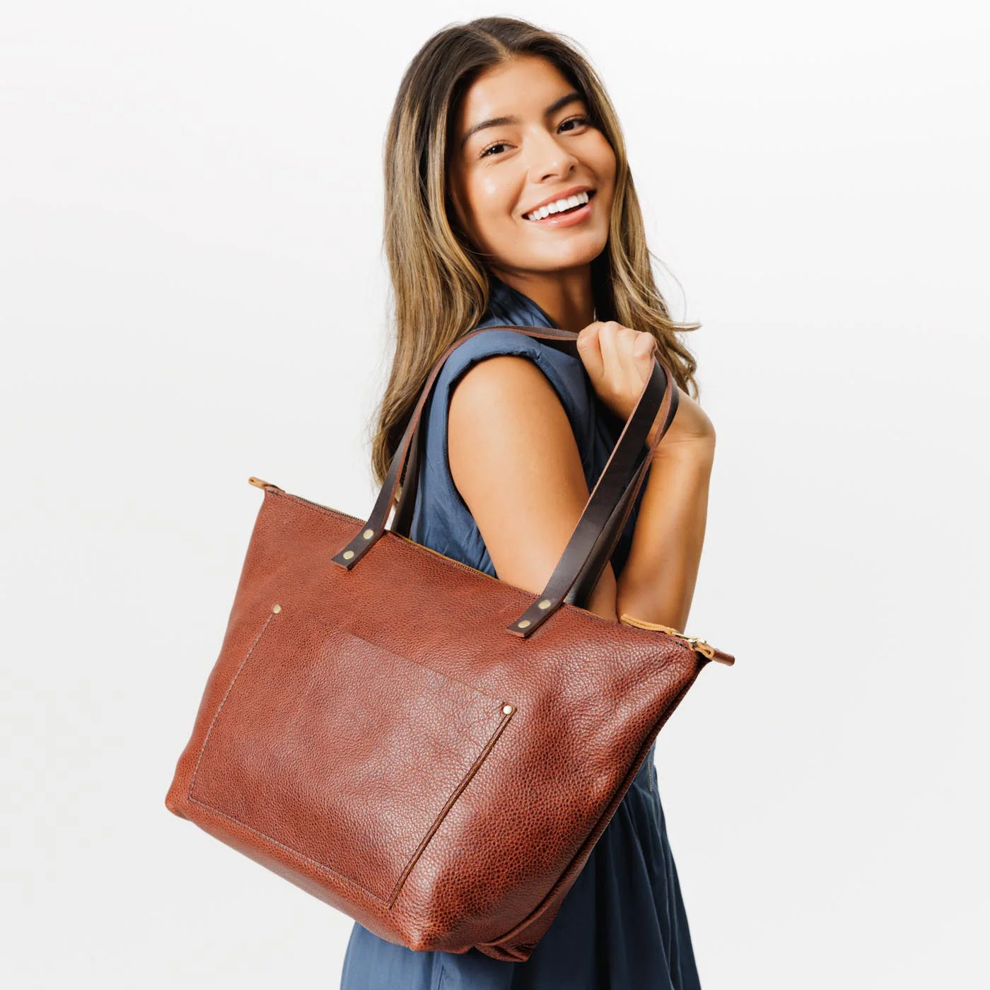 'Almost Perfect' Leather Tote Bag - Image 164