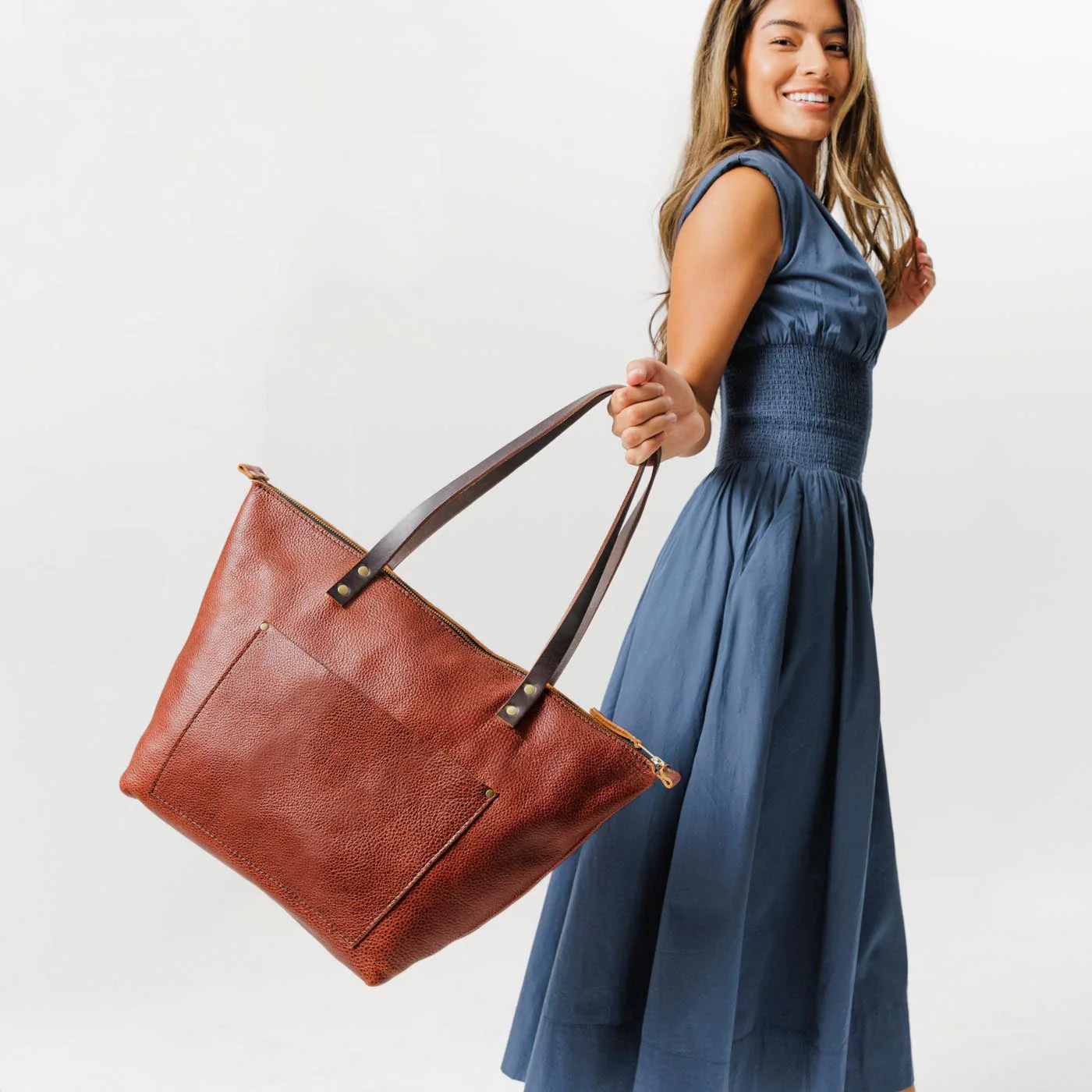 'Almost Perfect' Leather Tote Bag - Image 165