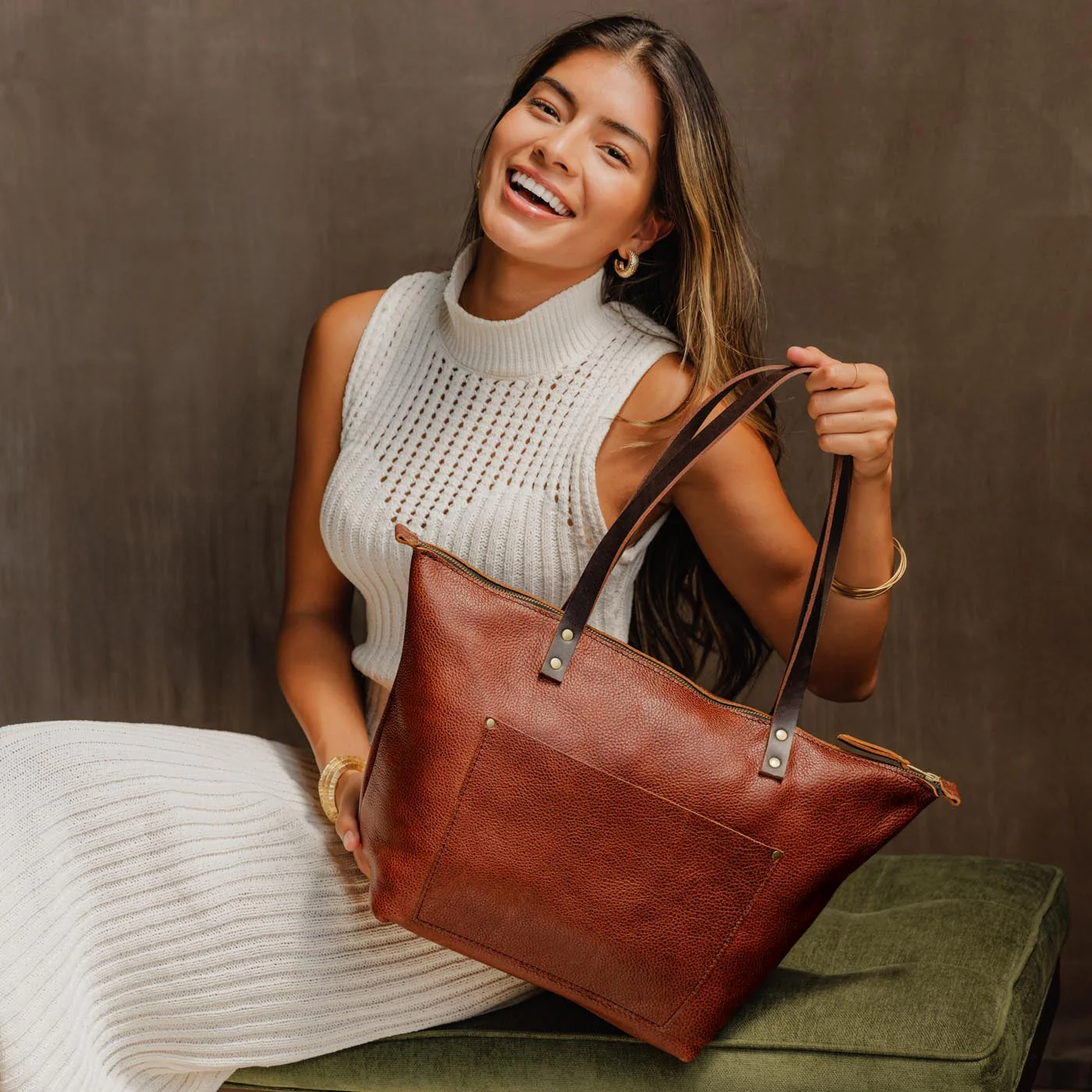 'Almost Perfect' Leather Tote Bag - Image 166