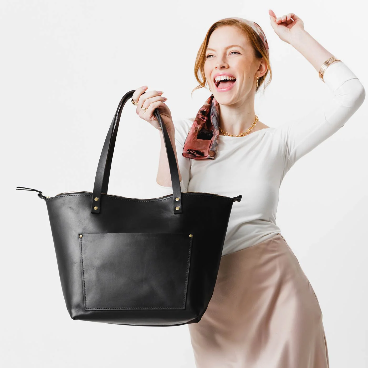 'Almost Perfect' Leather Tote Bag - Image 169