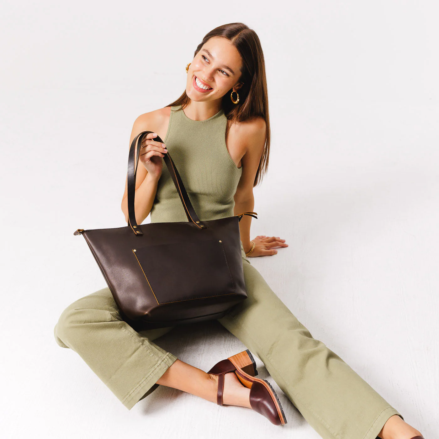 'Almost Perfect' Leather Tote Bag - Image 172