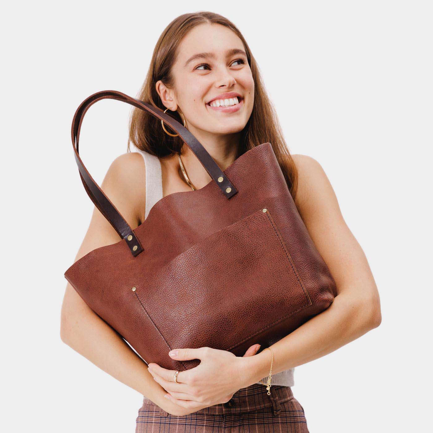 'Almost Perfect' Leather Tote Bag - Image 64