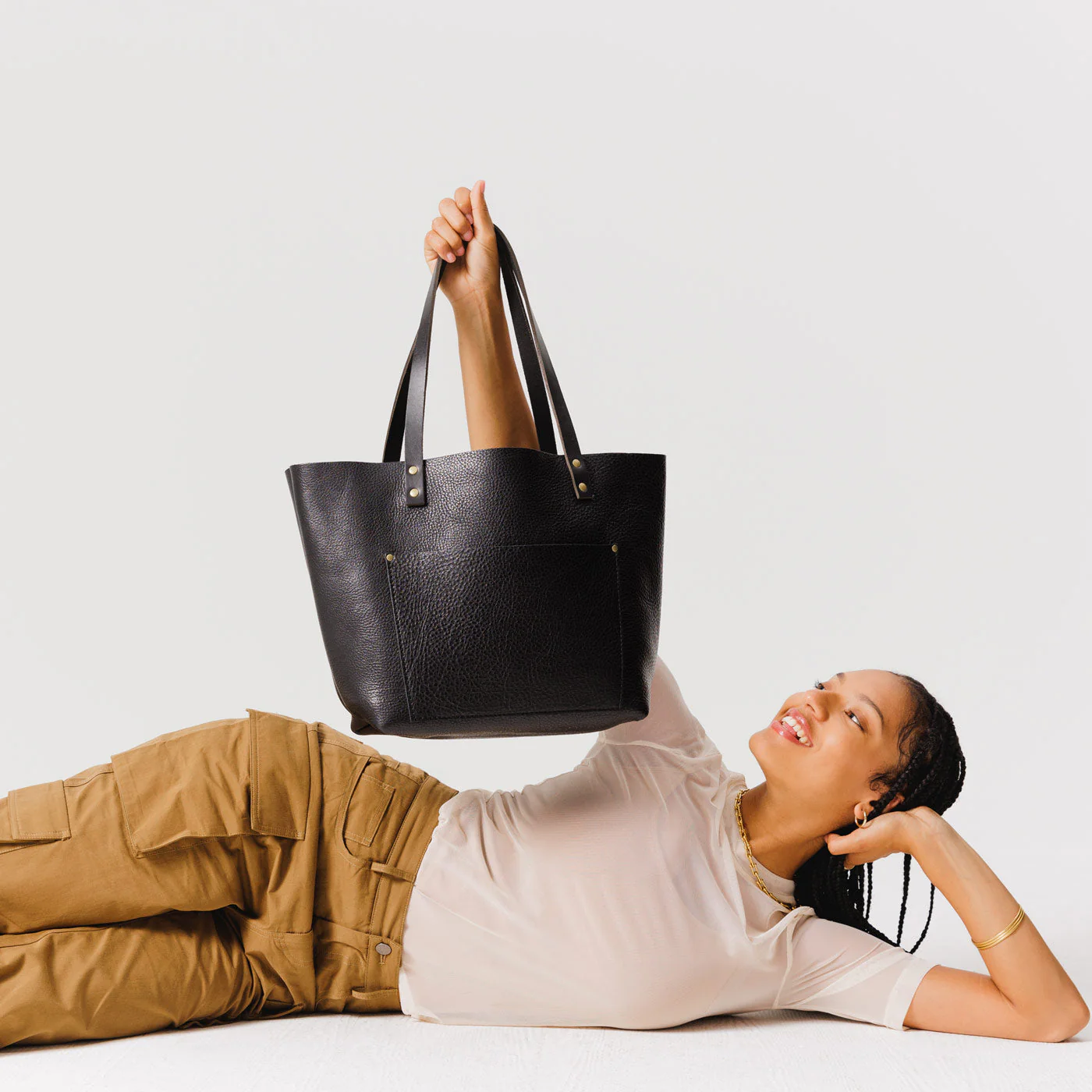 'Almost Perfect' Leather Tote Bag - Image 71