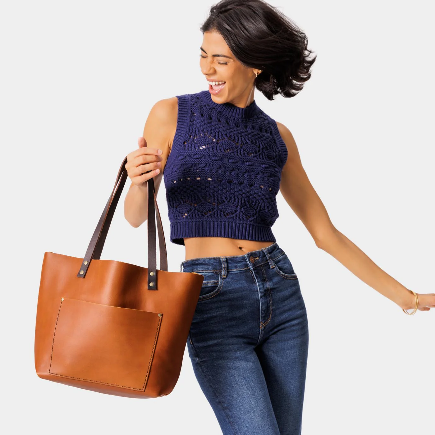 'Almost Perfect' Leather Tote Bag - Image 75