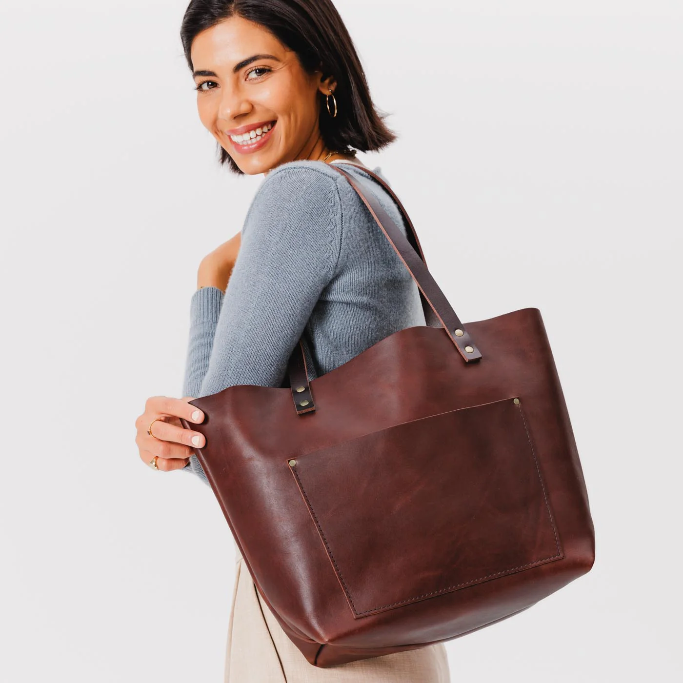 'Almost Perfect' Leather Tote Bag - Image 76