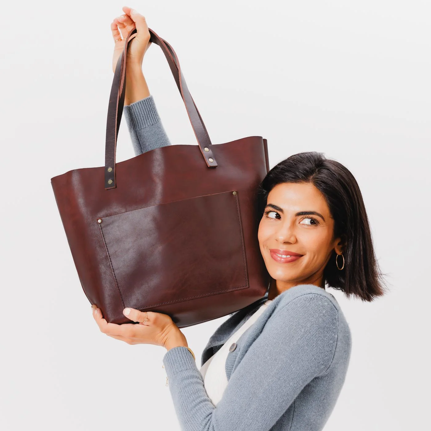 'Almost Perfect' Leather Tote Bag - Image 78