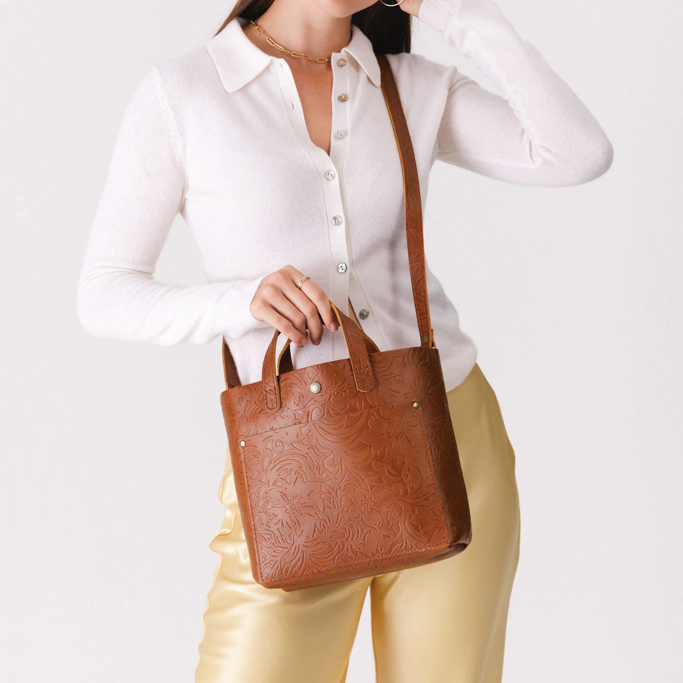 Mini Crossbody Tote - Image 75