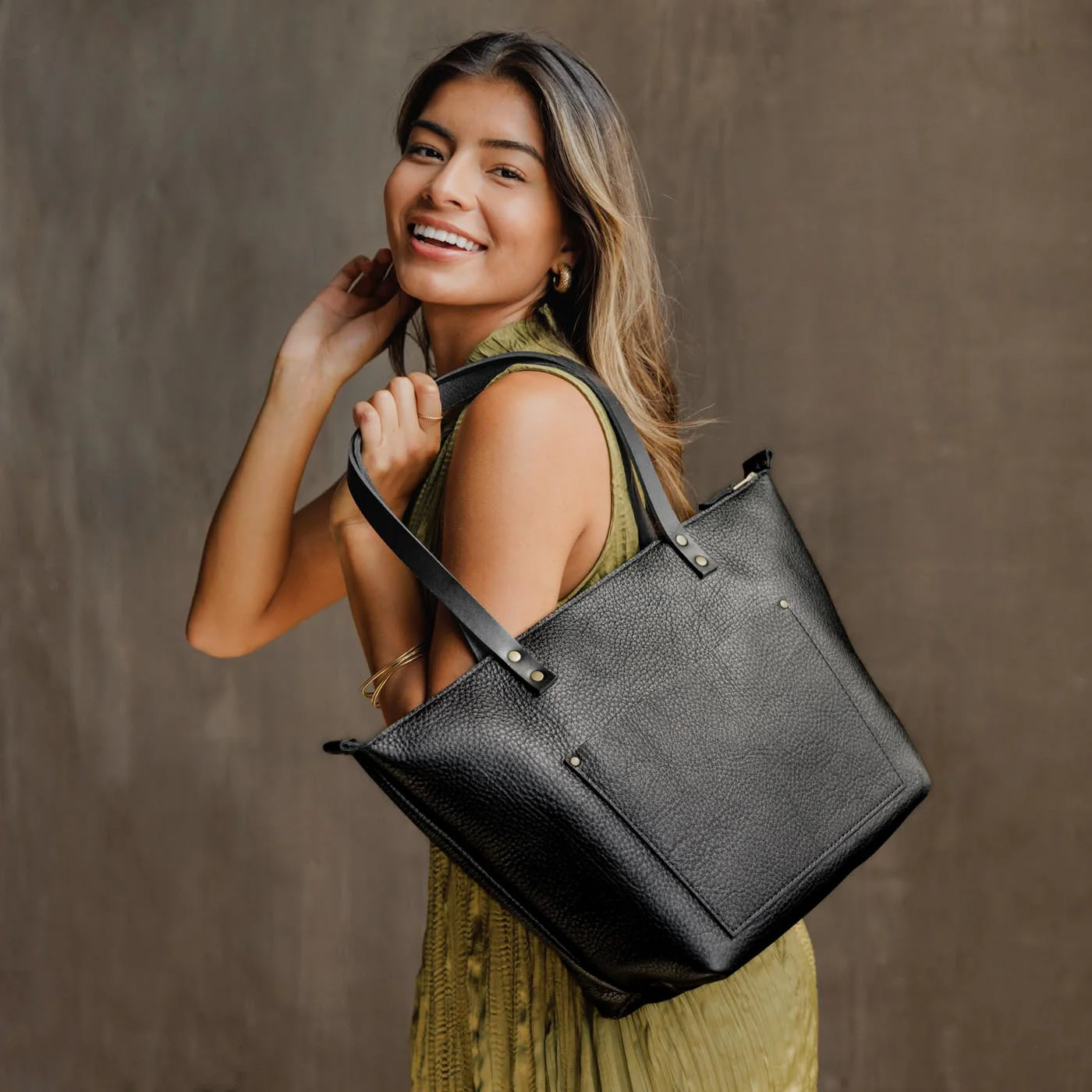 Leather Tote Bag - Image 161