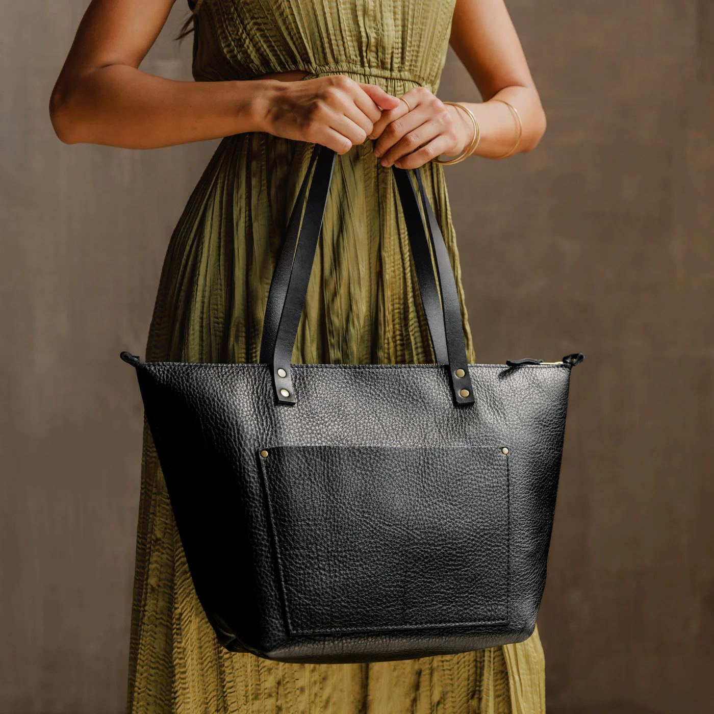 Leather Tote Bag - Image 163