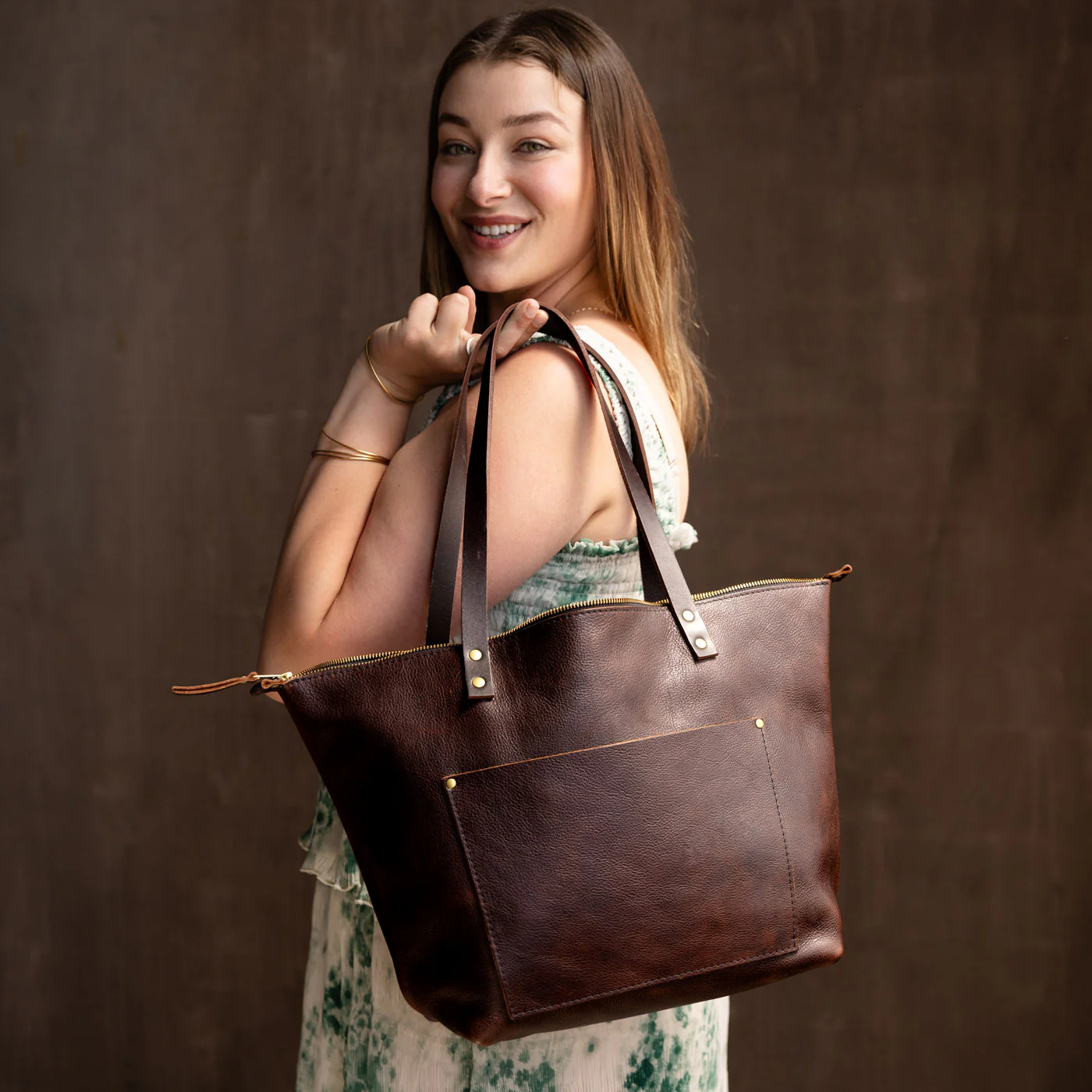 Leather Tote Bag - Image 168
