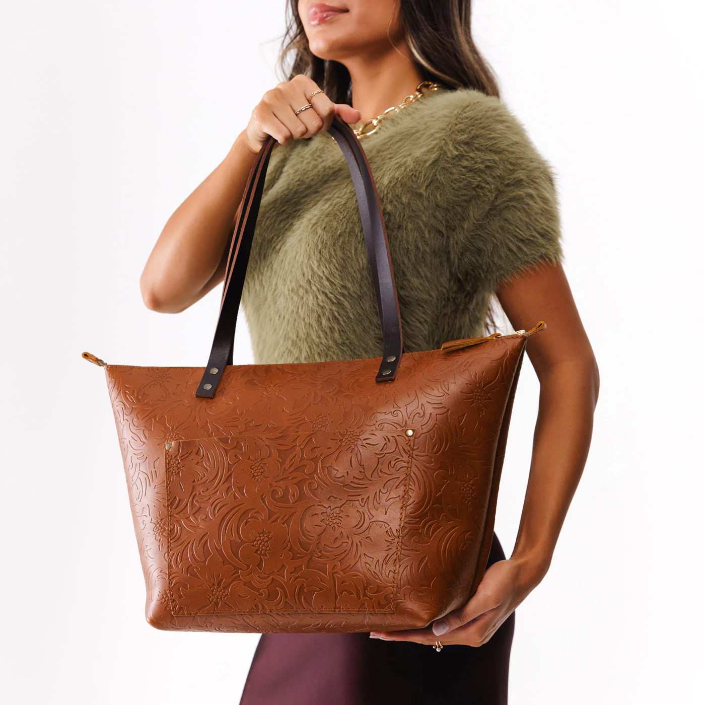 'Almost Perfect' Leather Tote Bag - Image 181
