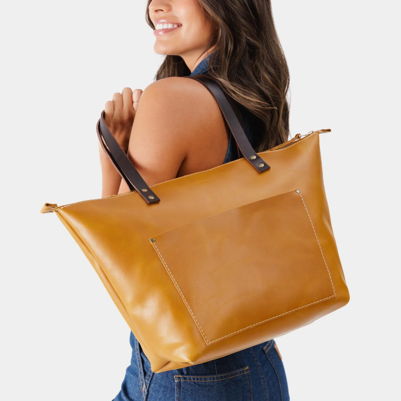 'Almost Perfect' Leather Tote Bag - Image 177