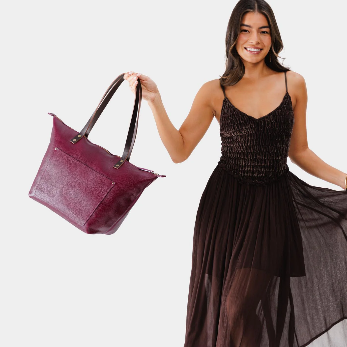 'Almost Perfect' Leather Tote Bag - Image 180