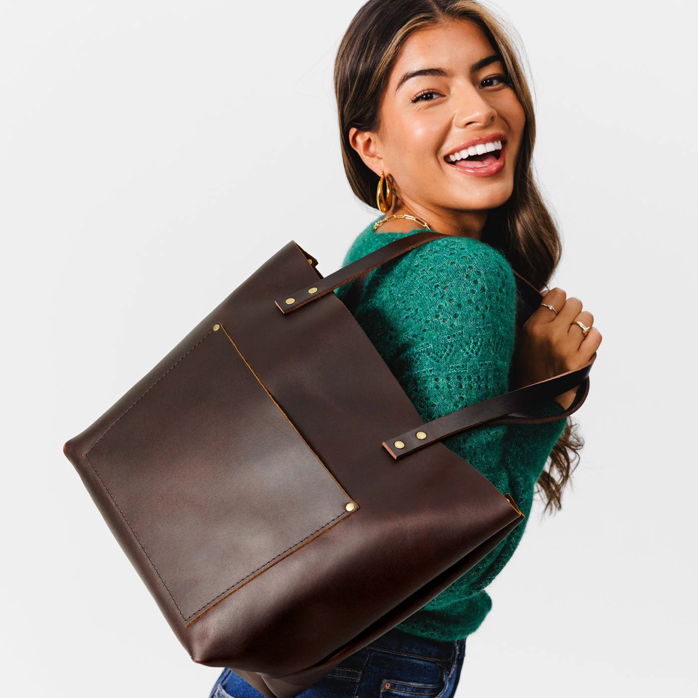 Leather Tote Bag - Image 59