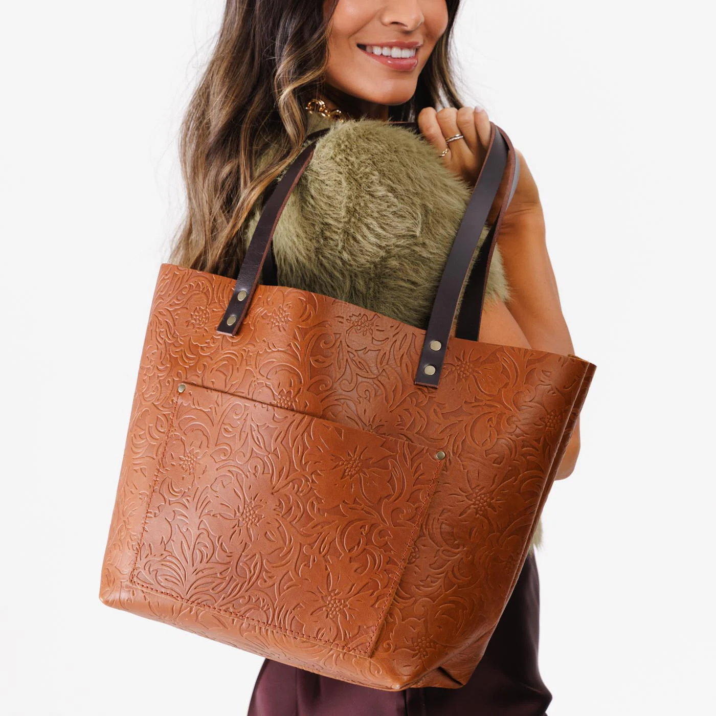 'Almost Perfect' Leather Tote Bag - Image 84