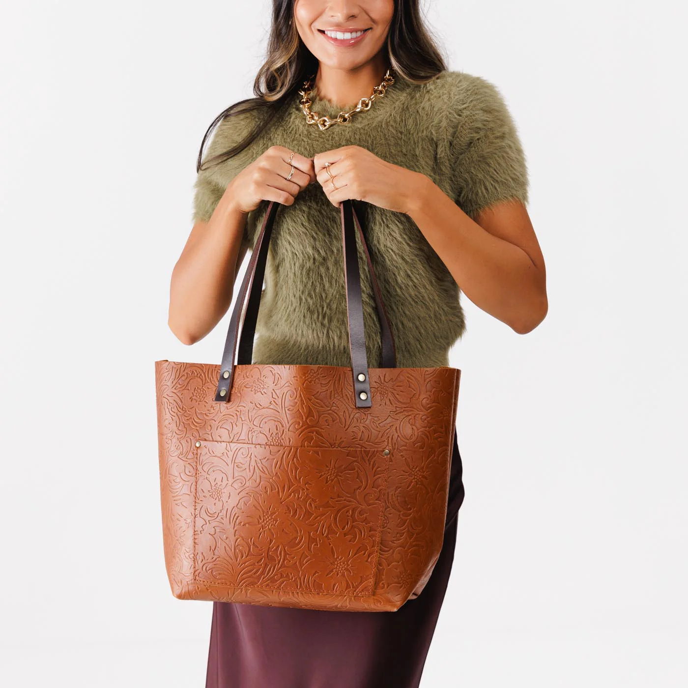 'Almost Perfect' Leather Tote Bag - Image 85