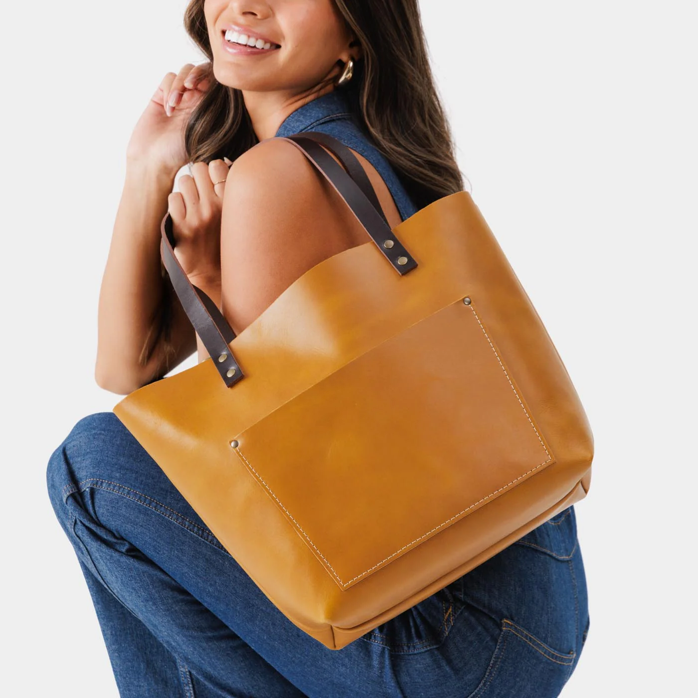 'Almost Perfect' Leather Tote Bag - Image 86