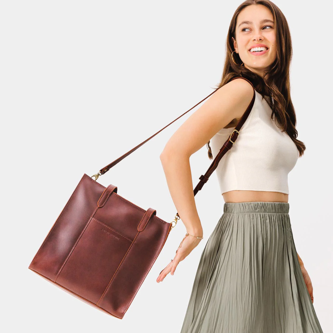 Large Lola Zipper Crossbody Tote - Image 56