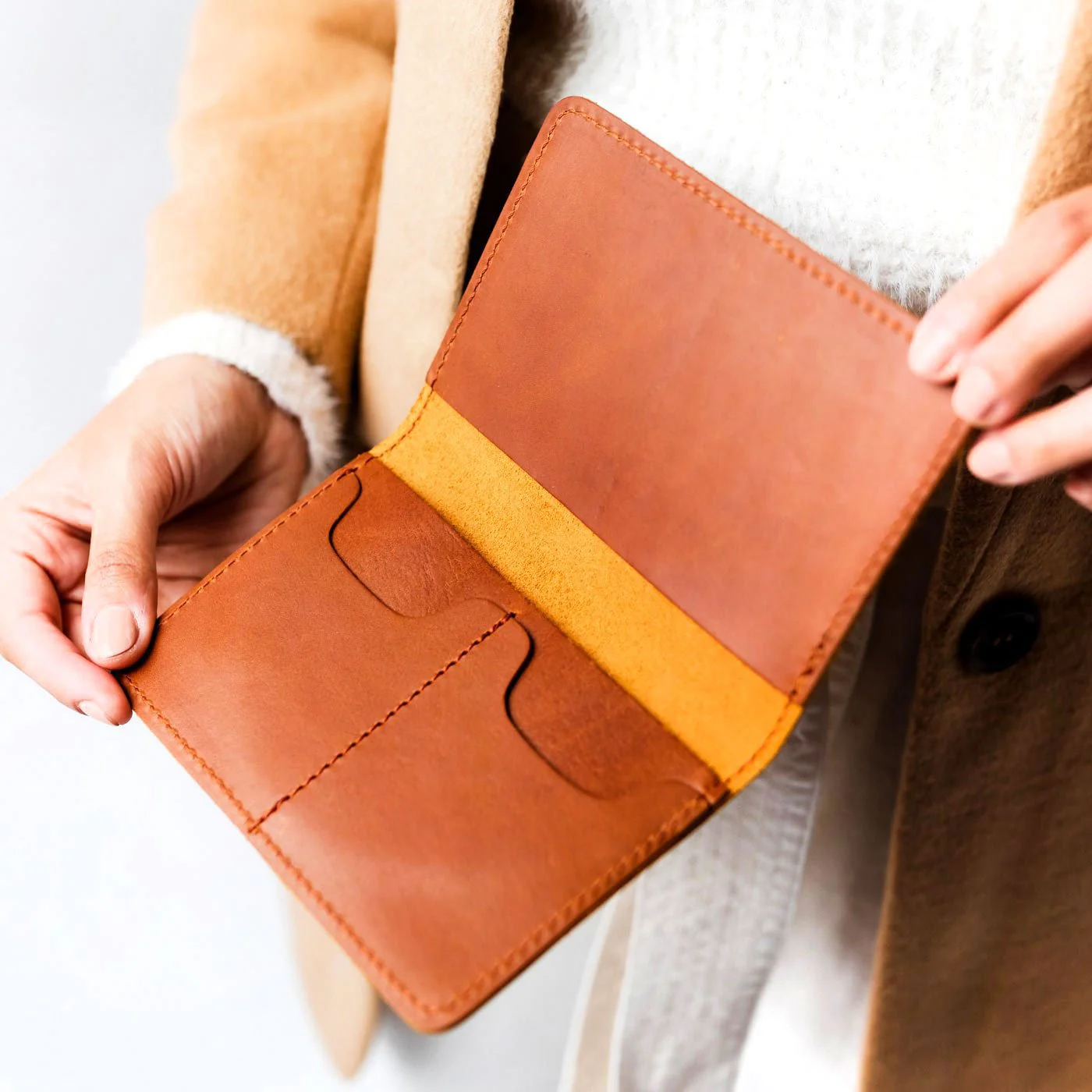Leather Modern Passport Holder - Image 80