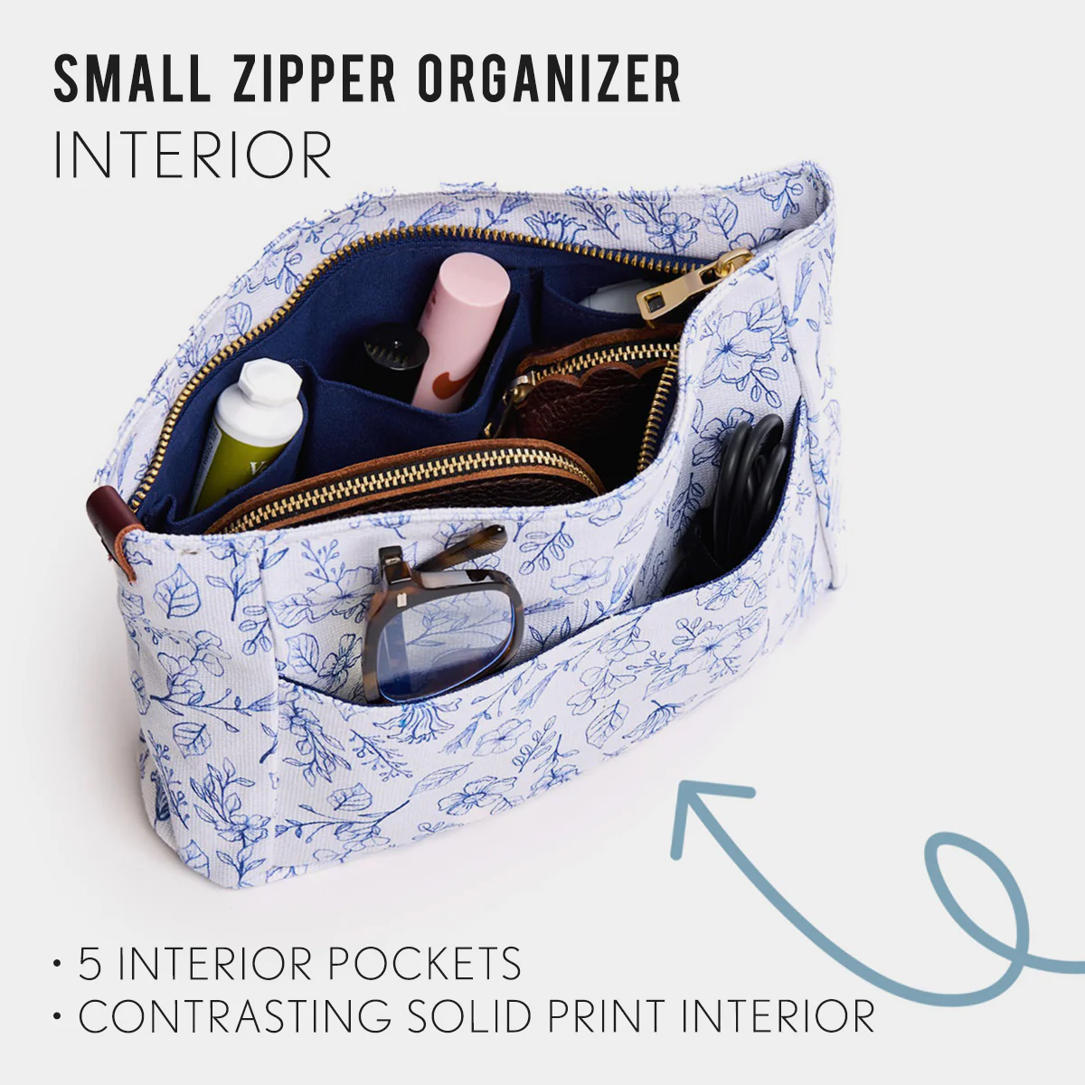 Printed Canvas Purse Organizer - Image 83
